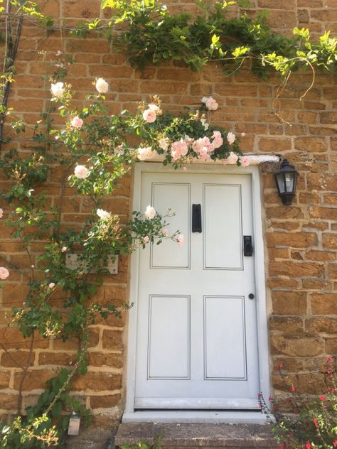 New Dawn climbing roses around front door #roses #frontdoor #cottage #countrycottage #countryside #village New Dawn Climbing Rose, Countryside Village, Babe Cave, Climbing Roses, Peach Roses, Red Bricks, Front Garden, Dream Garden, Country Cottage