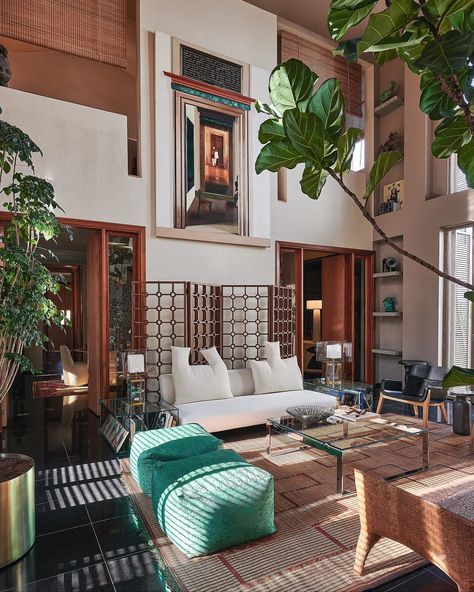 An art and design-filled haven that seamlessly blurs the lines between the inside and outdoors… Welcome to Emirati filmmaker Abdulla Al Kaabi’s (@abdullaalkaabi) impeccably curated home in Dubai. “Funnily enough, it was the first place I saw when I was house hunting, but I disregarded it because it was in such a bad state,” he says. Al Kaabi turned to the Canadian-Iranian architect and interior designer Farshad Mahoutforoush (@farshadmf) to realise his dream home, trusting him with everythin... Dubai Villa, Derelict House, Small Entrance, Curated Home, First Place, House Hunting, Dream Home, Middle East, Interior Designer