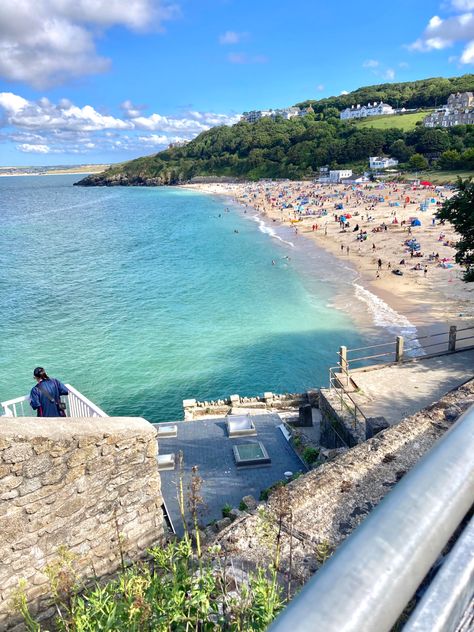 Beach House Uk Cornwall England, At Ives Cornwall, St Ives Aesthetic, Cornwall St Ives, Newquay Cornwall Aesthetic, St Ives Cornwall Aesthetic, Uk Beach Aesthetic, Cornwall England Aesthetic, Cornwall Aesthetic