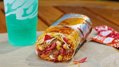 Taco Bell Grilled Cheese Burrito Recipe, Grilled Cheese Burrito Taco Bell, Taco Bell Grilled Cheese Burrito, Grilled Cheese Burrito, Mexican Fast Food, Cheese Burrito, Best Burrito, Taco Bell Recipes, Burrito Recipe