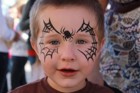 Boy Halloween Makeup, Spider Man Face Paint, Falls Festival, Spider Face Painting, Atrapasueños Tattoo, Campground Ideas, Fairy Face Paint, Pirate Ideas, Animal Face Paintings