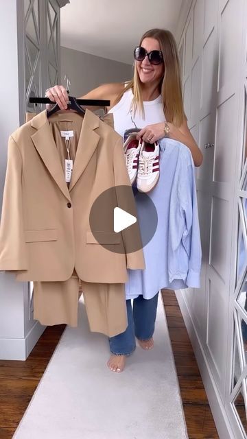 Camel Suit Women, Outfit Ideas Printemps, Hayley Karseras, Shop The Look Outfit, Ootd Casual Chic, Ltk Outfits, Look Working Girl, Beige Hose, Camel Outfit