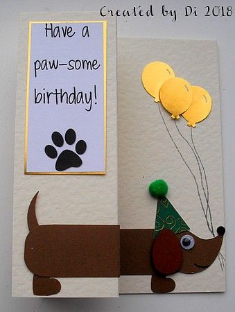 Dog Birthday Cards Diy, Open Photo, C Is For Cat, Easy Pets, Dog Birthday Card, Rubber Stamp Art, Bday Cards, Dog Hacks, Dog Cards