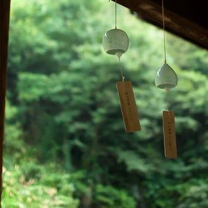 Japanese wind chimes are the best gift for | Etsy Korea Garden, Garden Wind Chimes, Japanese Wind Chimes, Bell Gardens, Japanese Summer, Wood Plates, Hanging Bell, Custom Wooden Signs, Writing Gifts