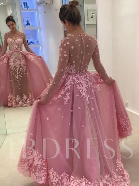 Long Sleeve Lace Evening Dress, Illusion Dress Prom, Elegant Prom Dress, Tulle Prom Dresses, Prom Dresses Long Pink, Prom Dresses Long Mermaid, African Lace Dresses, Elegant Prom, Long Sleeve Prom