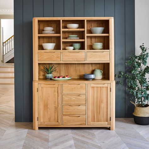 Oak Furnitureland Large Dresser Romsey Natural Solid Oak RRP £999.99 Contact us New & Professionally Refurbished Stock Authorised Reseller Free UK Delivery Sustainable Shopping New & Professionally Refurbished Stock Oak Furnitureland Large Dresser Romsey Natural Solid Oak RRP £999.99 ClearCycle Grade B Pre-loved item Pre-loved item Very Good Condition, with signs of use Will have moderate scuffs, marks, scratches, or dents 12 months warranty included, as standard Covered by ClearCycle’s 30-day T Small Lounge And Dining Room Open Plan, Small Dining Room Storage, Stand Alone Kitchen Pantry, Bedrooms Green, Oak Dressers, Dresser Natural, Built In China Cabinet, Green Farmhouse, Oak Furniture Land