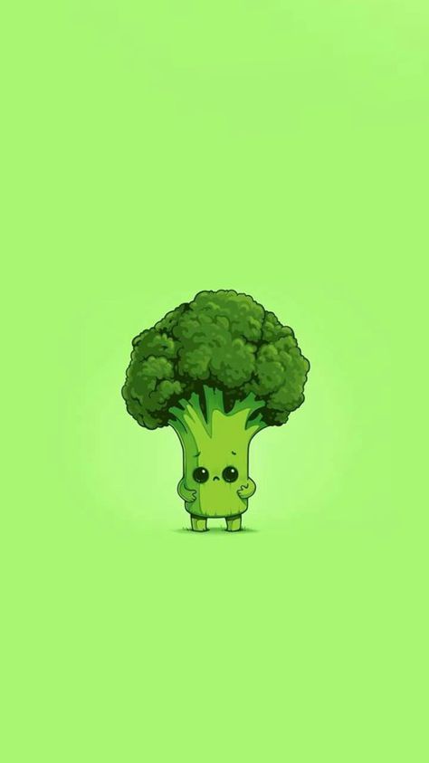 Cute Broccoli Drawing, Vegetable Character Design, Broccoli Wallpaper, Broccoli Tattoo, Broccoli Cartoon, Broccoli Art, Broccoli Drawing, Cute Broccoli, Pichu Pokemon