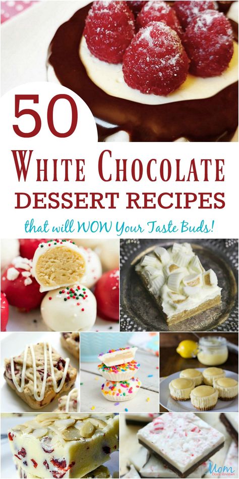 White Chocolate Recipes Desserts, White Chocolate Desserts, Cottage Food, Chocolate Deserts, White Chocolate Recipes, Decadent Chocolate Desserts, Tasty Desserts, Peanut Butter Chocolate Bars, Chocolate Sugar Cookies