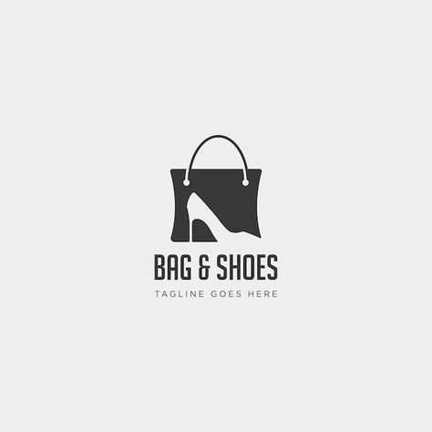 Bag Icon Logo, Shoe Logo Design, Bottle Logo, Negative Space Logos, Bag Illustration, Png Logo, Logo Shoes, Bag Logo, Logo Icon