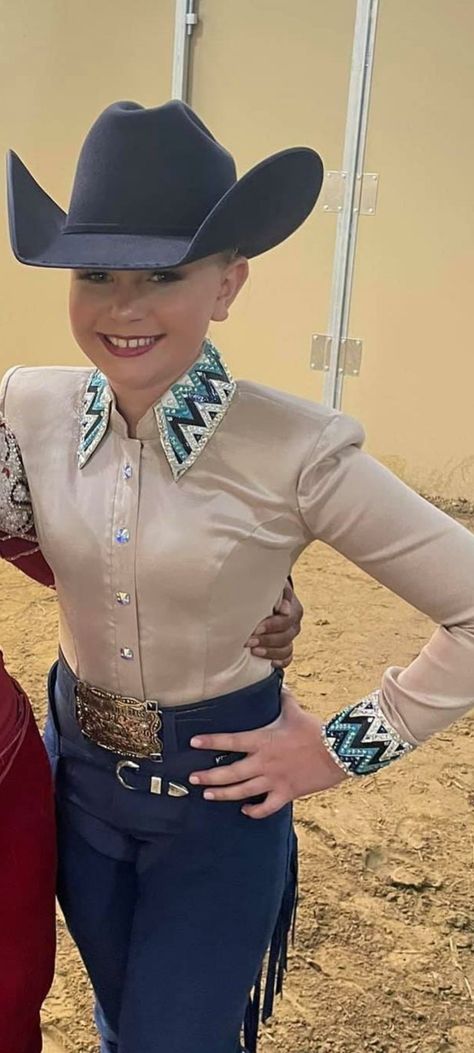 Horse Show Shirts Western, Diy Western Show Shirt, Show Shirts Western, Aqha Western Pleasure, Rodeo Costume, Cowboy Fits, Rodeo Queen Outfits, Western Pleasure Outfit, The Last Rodeo