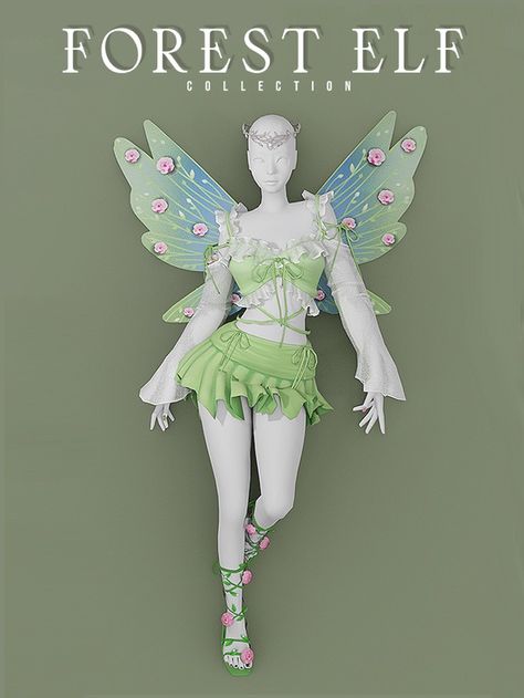 Forest Elf Collection [5 Items] | Patreon Fairy Sims 4 Cc Patreon, Sims4 Fantasy Clothes, Ts4 Doll Cc, Sims 4 Fairy Outfit, Ts4 Fantasy Clothes, Fairy Clothes Sims 4 Cc, Doll Cc Sims 4, Sims 4 Cc Elf Clothes, Sims4 Halloween Cc