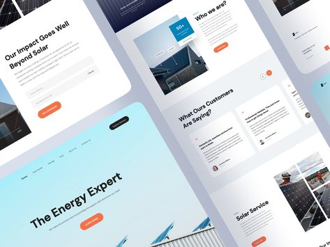 Solar Panel Website [Live] ⚡️ by Wildan Wari 🐊 Solar Website, Landing Page Inspiration, Service Website, Creative Website Design, Ui Design Website, Behavioral Science, Ui Design Inspiration, Web App Design, Web Designer