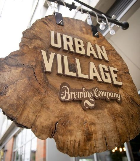 Brewery Signage, Brewery Design, Urban Village, Exterior, Signs, Design