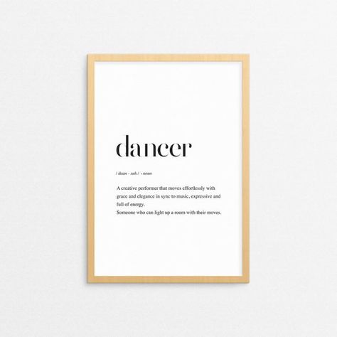 Dance Definition, Dance Bedroom, Dance Portfolio, Dance Meaning, Dance Studio Decor, Home Dance Studio, Dancer Wall Art, Dance Artwork, Art Dancing