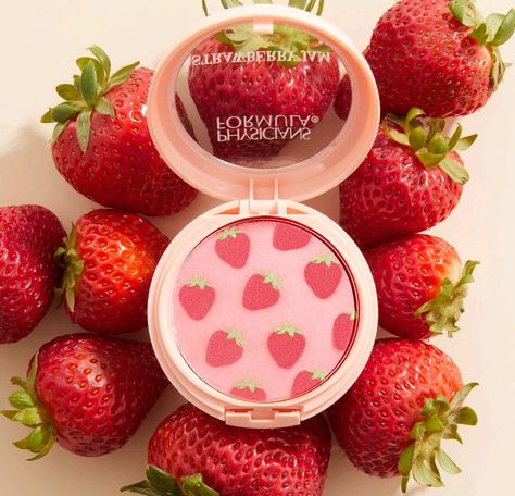 Strawberry Blush, Soft Girl Makeup, Rosé Core, Aesthetic Soft Girl, Asian Makeup Tutorials, Strawberry Summer, Cupuacu Butter, Fancy Makeup, Physicians Formula