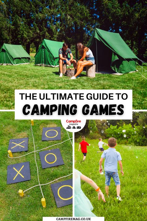 Are you looking for fun camping games and toys to bring for your next camping trip? Here's the ultimate list of the best camping games, camping toys, and travel games to play on your next holiday. I games for camping I games for travel I outdoor toys I outdoor games I #camping #games Games For Camping, Fun Camping Games, Outdoor Games To Play, Camping Games For Adults, Games Camping, Campfire Games, Camp Games, Camping Toys, Outside Games