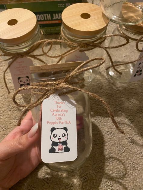 Kawaii Party Decorations, Boba Birthday Party Ideas, Boba Tea Birthday Party, Boba Things, Birthday Cake Wine, Boba Birthday, Boba Party, 10 Birthday, Tea Party Theme