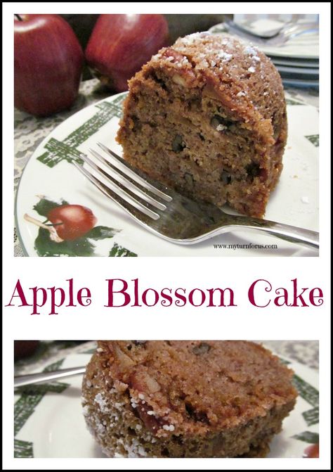 Apple Blossom Bundt Cake is a moist cake that is perfect with a cup of coffee or latte. Apple Blossom Cake, Raw Apple Cake, Apple Bundt Cake Recipe, Cake With Apples, Apple Bundt Cake Recipes, Cake Chorizo, Fruit Sweets, Bundt Recipes, Blossom Cake