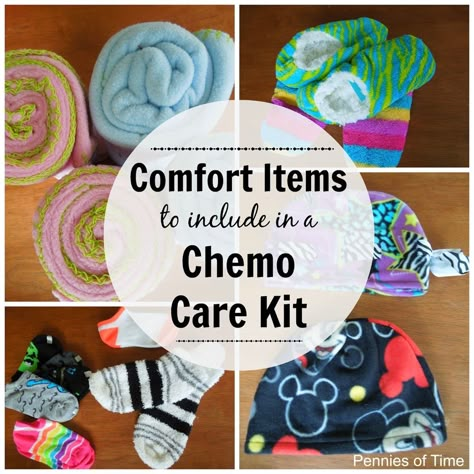 Chemo Care Kit, Service Projects For Kids, Community Service Ideas, Chemo Care Package, Comfort Items, Chemo Care, Community Service Projects, Chemo Gifts, Blessing Bags