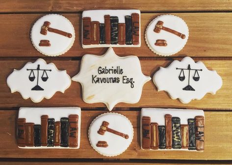 Lawyer Cookies, Baking Cakes, Hard Work Pays Off, Grad Parties, Sugar Cookies Decorated, The Bar, Lawyer, Cookie Decorating, Sugar Cookies