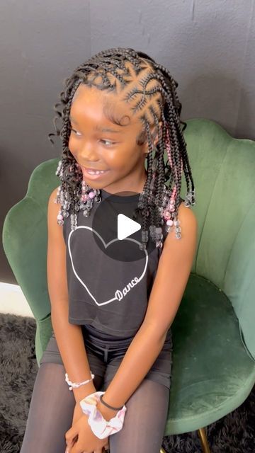 𝐍𝐚𝐭𝐮𝐫𝐚𝐥 𝐛𝐲 𝐓𝐢𝐚𝐣𝐚𝐝𝐞 🇯🇲 on Instagram: "Kiddie boho tribal braids🔥 Click link in bio && BOOK TODAY ! Sewins, Knotless Plaits, Braids & more #naturalhairbytia #orlandobraids #braidedponytails #braids #feedinbraids #braidsforkids #explorepage #littlegirlbraids #kidsbraidstyles #kidsbraids #kidshairstyles #orlandoknotless #braider #feedins #knotlessbraids #explore #kidbraiders #creativebraids #naturalbraids #neatbraids #beadsandbraids #stitchbraids #howtobraid #tampahairstylist" Hairstyle Black Girls Braids Kids, Kid Box Braid Styles, Boho Braids Kids Black, Kiddie Knotless Braids, Boho Kids Braids, Boho Braids For Black Kids, Braid Hairstyles For Toddler Girls Black, Kid Boho Knotless Braids, Boho Braids On Kids