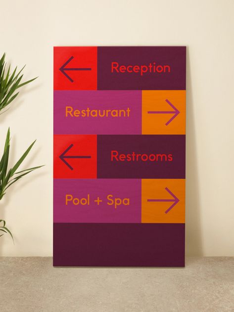 OYO | COLLINS Arrow Signage, Directory Signs, Library Signage, Event Entrance, Wayfinding Signage Design, Arrows Graphic, Wayfinding Signs, Retail Signage, Wayfinding Design