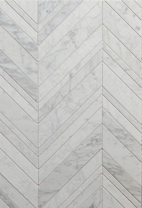 LUCCA WHITE VENATINO TEXTURED CHEVRON - Walker Zanger Walker Zanger, Chevron Tile, Commercial Flooring, Steam Showers, Interior Floor, Marble Floor, Fish Bone, Shower Floor, Mosaic Patterns