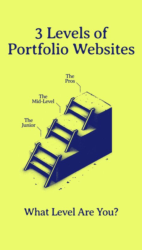 Discover the three levels of portfolio websites—junior, mid-level, and pro—and learn how to elevate your online presence to attract clients. Whether you're a beginner or an experienced designer, understanding these levels can help you build a standout portfolio that showcases your skills and aligns with your professional goals. Get tips on enhancing your website design, content strategy, and user experience to create a compelling portfolio that makes a lasting impression in the competitive creative industry. Best Portfolio Websites, Get More Clients, Creating A Portfolio, Attract Clients, Designer Portfolio, Creative Industry, Portfolio Websites, Professional Goals, Portfolio Site