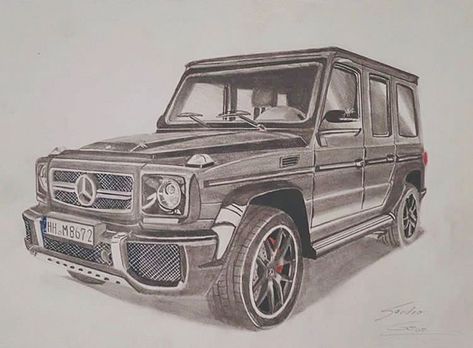 Gwagon Mercedes Drawing, Mercedes Benz Sketch, G Wagon Sketch, G Wagon Drawing, Mercedes Benz Drawing, Mercedes Sketch, Mercedes Drawing, Mercedes Art, Mustang Drawing