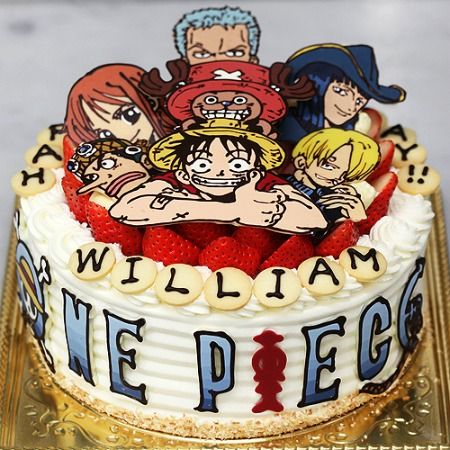 25 Anime Cake Masterpieces Beautiful And Delicious Myanimelist Net Anime Cake One Piece Birthdays Christmas Cake