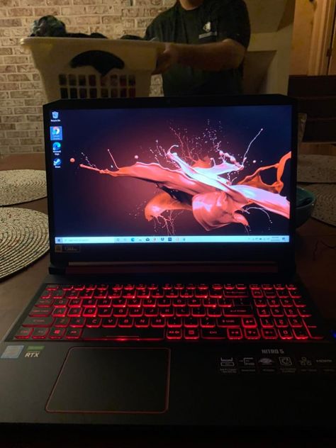 Microsoft Laptop, Acer Nitro 5, Computer Love, Game Setup, Setup Gamer, Red Background Images, 5 September, Best Gaming Laptop, Laptop Backgrounds