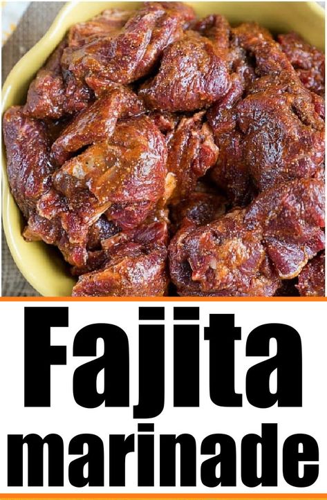 Beef fajita marinade recipe that is homemade and great for grilling, smoked beef, or in a skillet. Marinade For Fajitas, Best Fajita Marinade, Fajita Marinade Recipe, Fajitas Marinade, Best Steak Fajitas, Beef Fajita Marinade, Steak Fajita Marinade, Beef Fajita Recipe, Flank Steak Fajitas