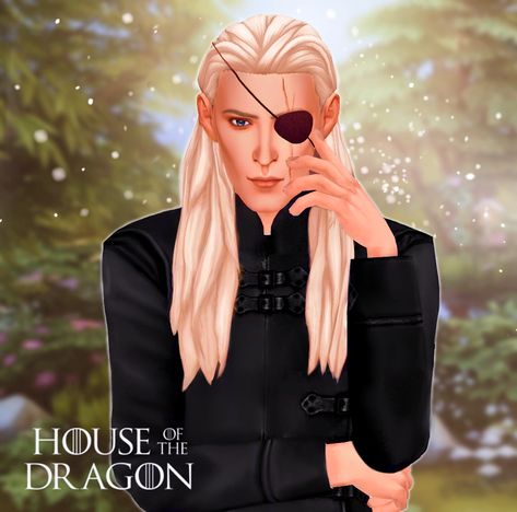 Aemond Targaryon from House of the Dragon in Sims 4 - full CC Ts4 Game Of Thrones Cc, House Of The Dragon Clothes, Got Sims 4 Cc, Sims 4 House Of The Dragon, Targaryen Sims 4 Cc, Sims 4 Targaryen Cc, Sims 4 Dragon, Dragon Sims 4 Cc, Sims 4 Armor