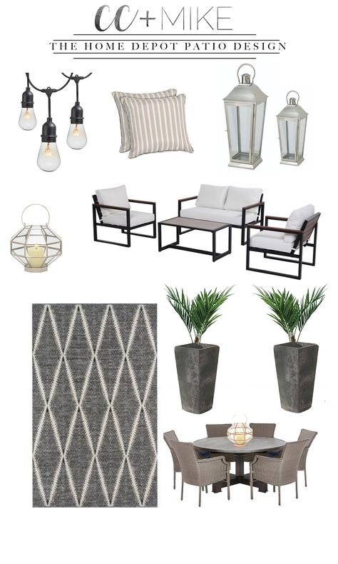 Apartment Patio Decor, Outdoor Rugs Patio, Patio Decorating Ideas On A Budget, Deck Furniture, Outdoor Patio Decor, Backyard Patio Designs, Great Ideas, Backyard Decor, Patio Design