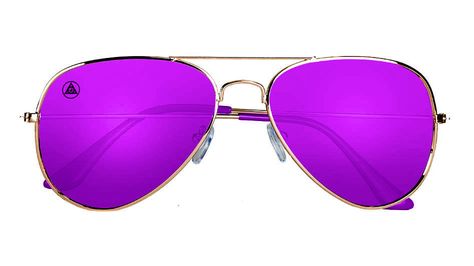 Purple mirror aviator sunglasses for men and women, by Blenders Eyewear Cheap Purple Sunglasses With Mirrored Lenses, Fun Purple Sunglasses For Beach, Fun Purple Tinted Sunglasses, Purple Aviator Sunglasses, Luxury Purple Sunglasses With Gradient Lenses, Blenders Eyewear, Mirrored Aviators, Mirrored Aviator Sunglasses, Purple Mirror