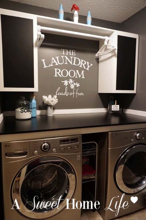 Tv Wand Modern, Perfect Laundry Room, Laundry Room Storage Shelves, Small Laundry Room Organization, Room Storage Diy, Farmhouse Laundry Room, Laundry Room Ideas, Laundry Room Signs, Closet Organization Diy