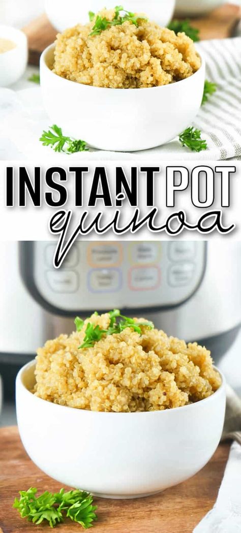 BEST INSTANT POT QUINOA Quoina Recipes, Flavorful Quinoa, Instant Pot Quinoa Recipes, Balsamic Pot Roast, Perfect Quinoa, Instant Pot Quinoa, Making Quinoa, Electric Pressure Cooker Recipes, Red Rice