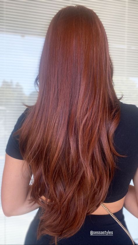 Dark Copper Red Hair Color Curly, From Dark Brown To Red Hair, Red Hair From Brown, Dark Copper Hair Tan Skin, Hair Color Ideas Red Orange, Copper Hair Red Undertone, Deep Copper Red Hair Color, Single Process Red Hair Color, Level 5 Red Hair Color