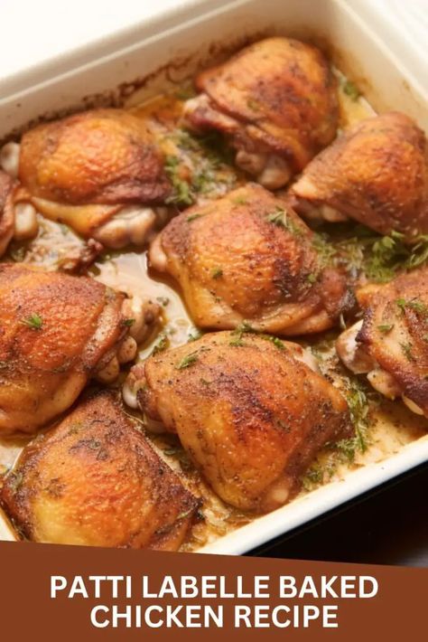 Last Updated on August 15, 2023 Patti LaBelle is a legendary singer and actress, but she’s also an incredible chef! Her baked chicken has been enjoyed by many and now you can make it at home! This delicious dish is perfect for any gathering. It’s easy to follow with simple ingredients that you probably have ... Read more Patty Labelle Mac And Cheese, Patty Labelle Peach Cobbler, Patti Labelle Potato Salad, Piccadilly Recipe, Mac And Cheese Recipe Patti Labelle, Patti Labelle, Patti Labelle Recipes, Sweet Potato Pie Patti Labelle, Baked Chicken Recipes Easy