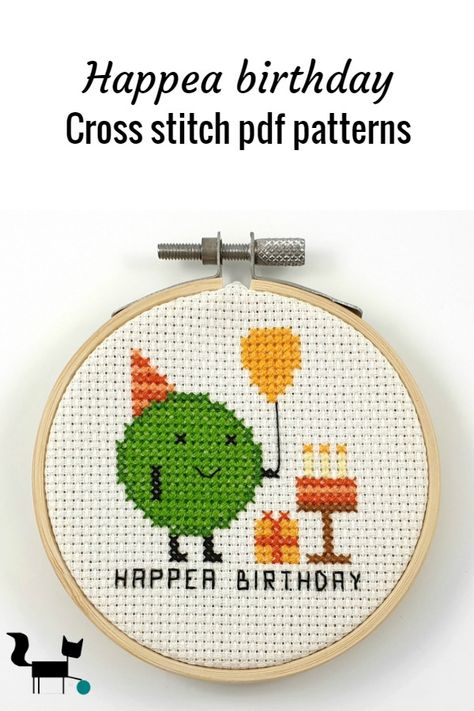 Birthday Cross Stitch, Subversive Cross Stitch Patterns, Birthday Puns, Funny Embroidery, Stitch Cards, Halloween Cross Stitch Patterns, Happy Birthday Funny, Halloween Cross Stitches, Birthday Funny