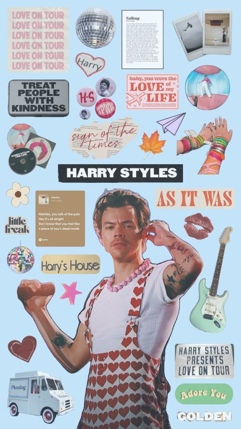 Harry stylesss #harrystyles #music #fineline #harryshouse #collage #aesthetic Harry Styles Collage, One Direction Collage, Four One Direction, Bb Style, Style Scrapbook, Harry Styles Poster, Laser Cut Wood Crafts, Postcard Art, Scrapbook Stickers Printable