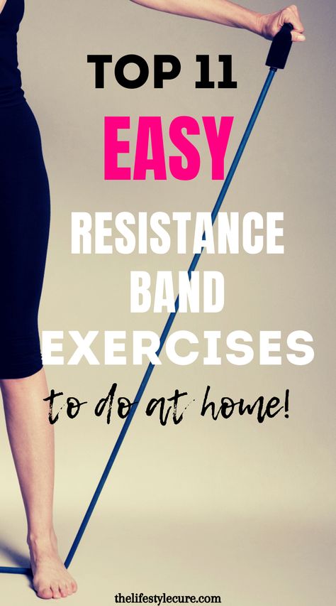 Resistance bands or exercise bands as they are also known, have become more and more popular nowadays since people started showing how easy and effective resistance bands are for losing weight toning and just overall exercising. Checkout these 11 different exercises you can do with resistance bands.#resistancebands #workouts #exersises #lifestyle #athomeexercises Standing Resistance Band Exercises, Exercise Bands Workout, Banded Exercise, Resistance Band Exercises For Seniors, Resistance Band Exercises For Beginners, Exercises With Bands, Resistance Bands Exercises, Exercise Hacks, Bands Exercises