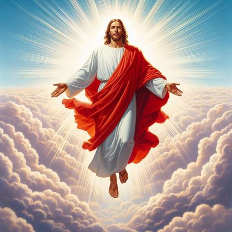 Jesus Ascension, The Ascension Of Jesus, Jesus Christ Resurrection, Ascension Of Jesus, Jesus Son Of God, Ascension Day, Resurrection Of Jesus Christ, Christ Tattoo, Jesus Our Savior