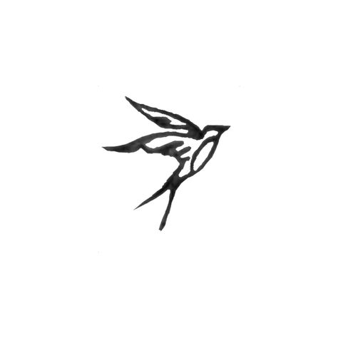 Tony Bird Tattoo, Dainty Botanical Tattoo, Tattoo Doodles Simple, Small Black Bird Tattoo, Simple Swallow Tattoo, Simple Sparrow Tattoo, Sparrow Doodle, Scissortail Flycatcher Tattoo, Sparrow Outline