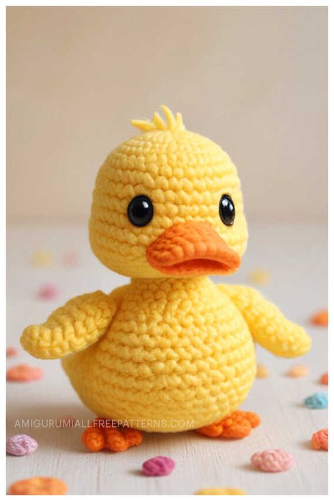 Amigurumi Duck Crochet Free Pattern - Free Crochet Patterns Crochet Duck Applique Pattern Free, Chunky Duck Crochet Pattern Free, Ducky Crochet Pattern, Crochet Duck Beak, Crochet Yellow Duck Free Pattern, Goose Amigurumi Free Crochet, Crochet Duck Beak Free Pattern, Free Crochet Duck Pattern Amigurumi, Crochet Ducky Pattern Free