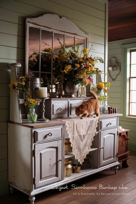 🍴🌾 Ready to style your farmhouse buffet? Spruce up your sideboard with our charming decor ideas that scream rustic chic! 🐱🖼️ What’s your favorite piece to display? #homedesigninsider #farmhousebuffetdecorideas Farmhouse Buffet Decor, Rustic Buffet Tables, Buffet Decor Ideas, Farmhouse Buffet Table, Buffet Styling, Sideboard Ideas, Rustic Buffet, Rustic Sideboard, Farmhouse Buffet