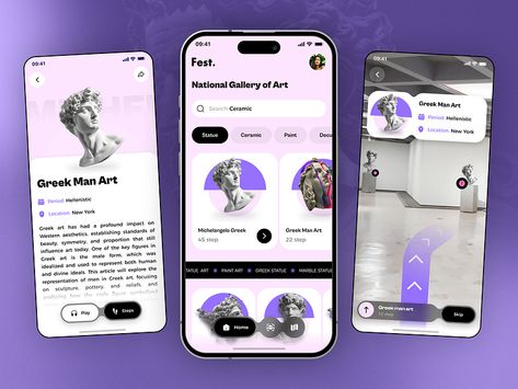 Modern Virtual Museum App Design 
UXDesign
VirtualMuseum
MuseumExperience
TechInArt
ModernArt
Dribbble Tech Enthusiast, Museum Curator, Art Apps, Baroque Design, Virtual Museum, Mobile Development, Virtual Art, App Ui Design, Interactive Map