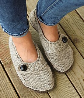 Knit slippers free pattern