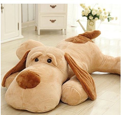 Make A Stuffed Animal, Stuffed Animal Ideas, Giant Stuffed Animals, Giant Teddy, Teddy Dog, Animal Ideas, Dog Stuffed Animal, Giant Dogs, Sewing Stuffed Animals