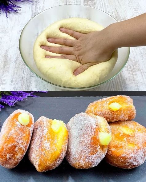 Doughnut Filling Recipe, Donut Filling, Doughnuts Recipe, Pork Fillet, Cheese Sauce Recipe, Donut Recipe, Filled Donuts, Lemon Filling, Doughnut Recipe